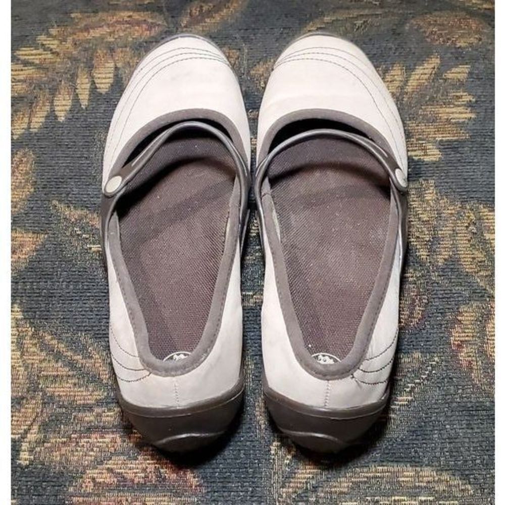 CROCS Wrapped Brown Tan Suede Mary Jane Shoes- Size 10 - Picture 4 of 6